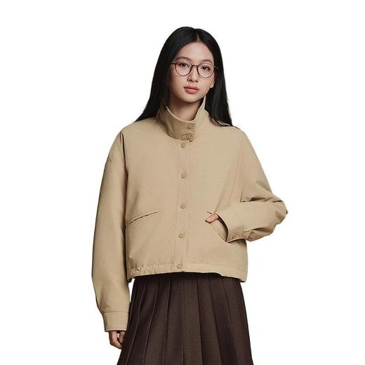 波司登 女小立领短款夹克羽绒服 B250135336 商品图0