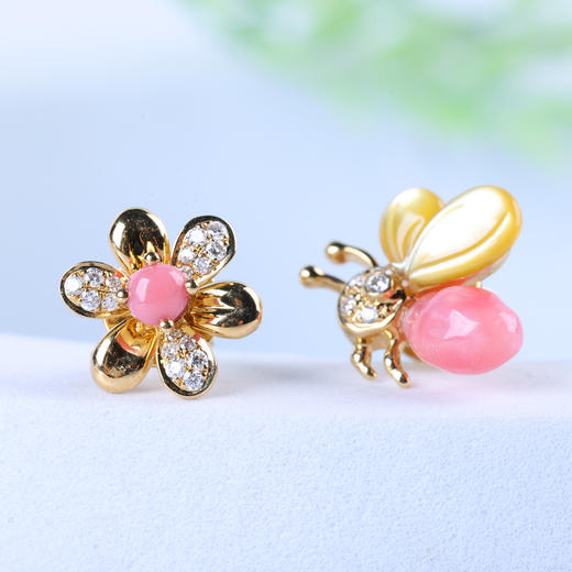 【甜蜜蜜】海螺珠耳钉   ZZ12410053 商品图3