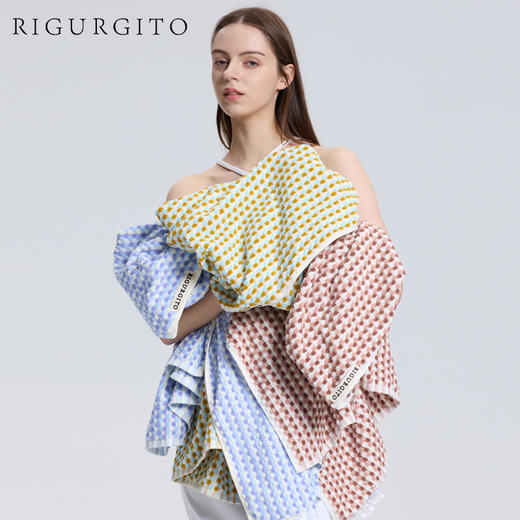 RIGURGITO40支提花工艺浴巾|面料蓬松、细腻光泽好，越洗越软！ 商品图10