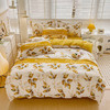 罗曼罗兰 加厚磨毛四件套金叶飘香200*230cm 6925314787468 商品缩略图3