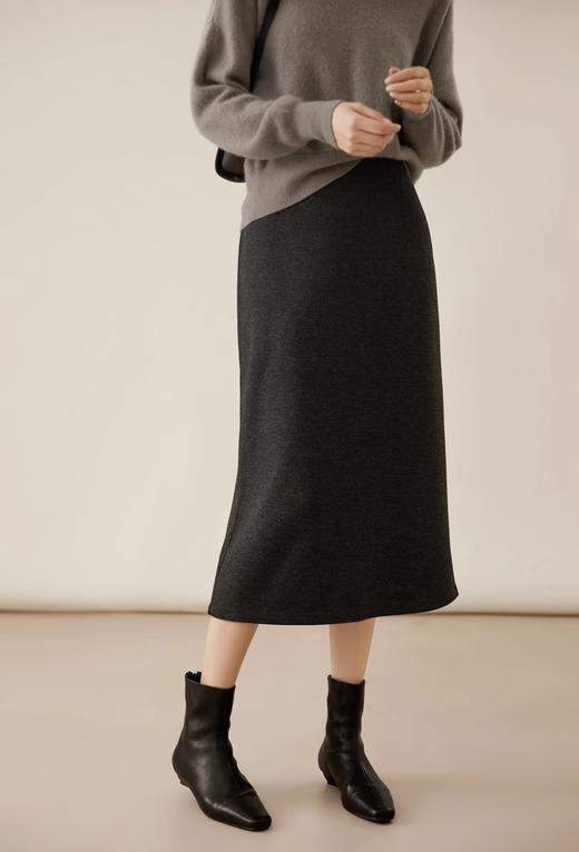 法式慵懒 质感满满【赫本风醋酸羊毛半身裙】柔软亲肤 百搭显贵 遮肉藏胯 不挑身材 后开叉设计优雅知性百搭 商品图4