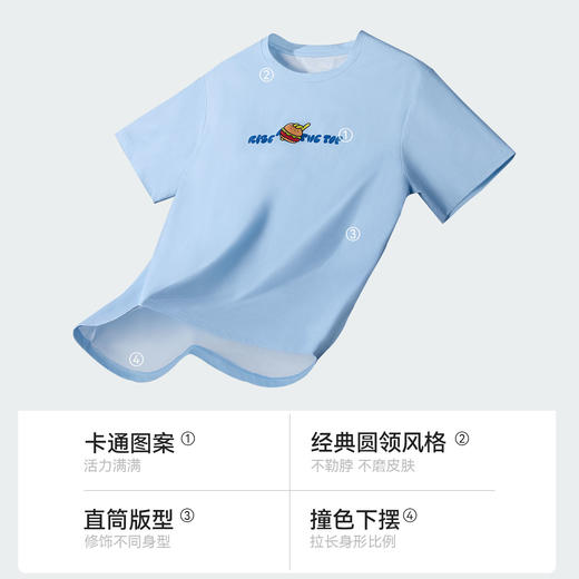 川崎 中性款 海绵宝宝系列 短袖T恤  K1C01-C3987 商品图2