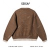 72111SDSA男士秋冬新款痞帅男装极简风撞色拼接假两件毛衣开衫针织衫 商品缩略图5