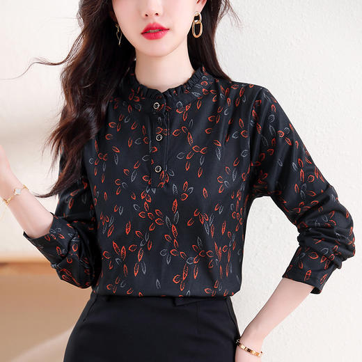 KQL 458H3358时尚减龄休闲气质小衫上衣 商品图1