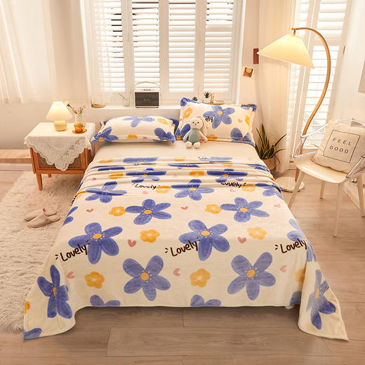 俞兆林 法莱绒印花毛毯2米梦幻花田 YZL-24093 商品图4