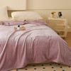 俞兆林 纯色绣花牛奶绒毛毯2米浅紫 YZL-24097 商品缩略图3