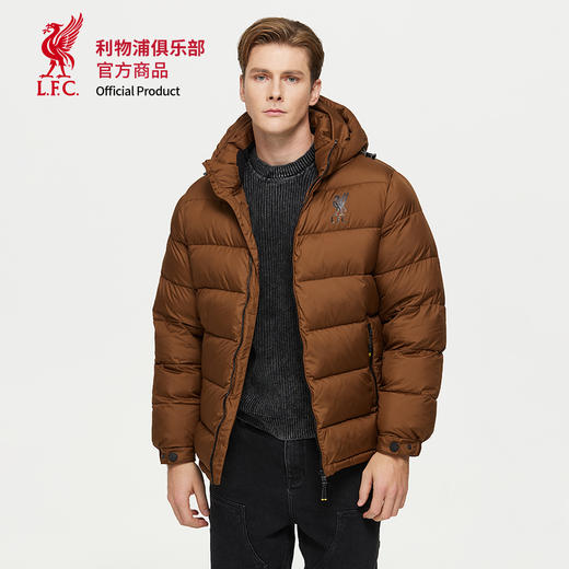 【官方正版】利物浦俱乐部 | 秋冬款棕色棉服户外保暖外套 商品图2