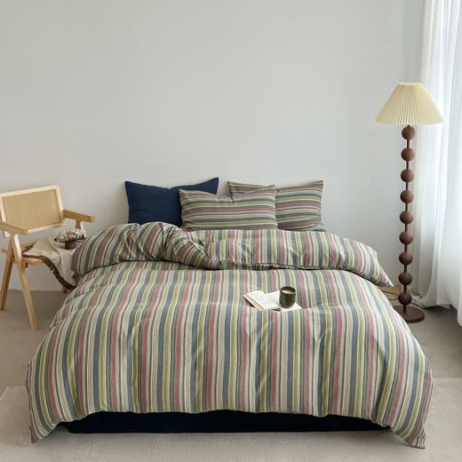 彼加曼 云柔糯感水洗棉四件套-旧时光200*230cm BGM-T2525 商品图1