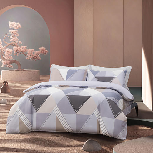 博洋宝贝 磨毛四件套-彩菱 200×230cm BYJTXW110 商品图3