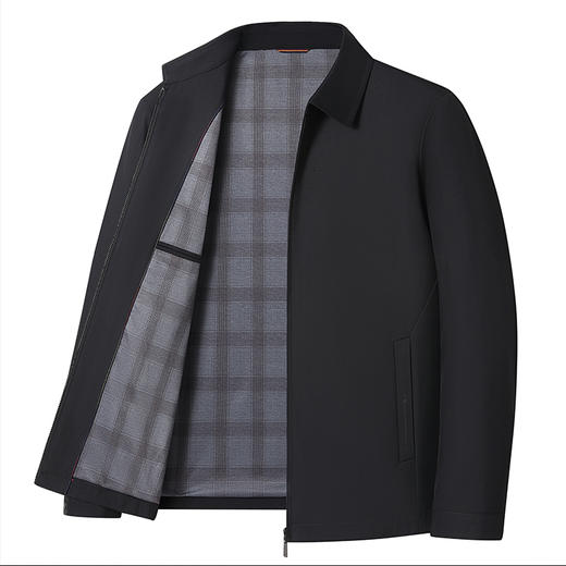 丰讯 夹克翻领拉链商务休闲中年男装行政百搭上衣爸爸装春秋季 FXNX8506 商品图1