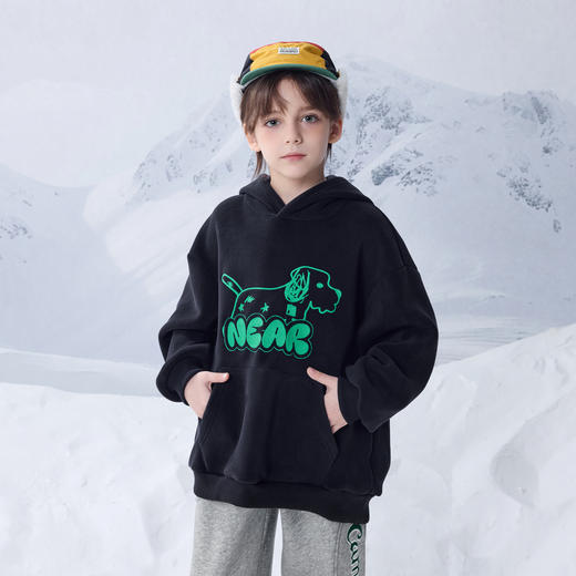 【MQD】童装男童连帽加绒卫衣秋冬新款儿童长袖内搭男大童打底 商品图2