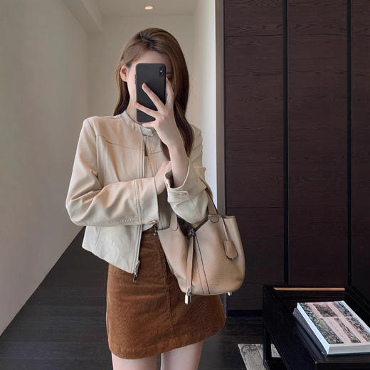 设计感小众！帅气时髦立领短款外套显瘦上衣女25秋冬季新款！ 商品图1