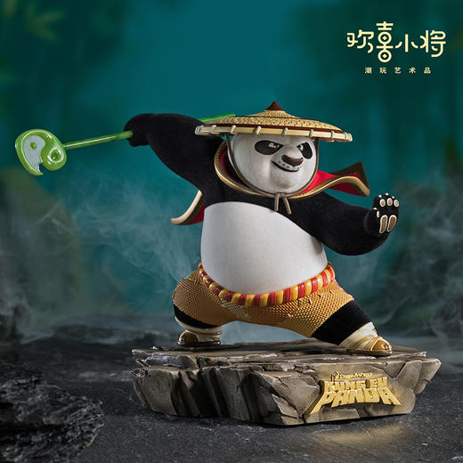 欢喜小将《功夫熊猫》之神龙大侠正版授权潮玩手办桌面摆件礼盒 商品图1
