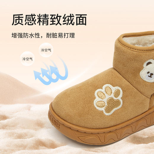 泰兰尼斯童鞋2025冬季新款儿童雪地靴加厚保暖男童棉鞋女宝宝靴子T08X5D6439 商品图3