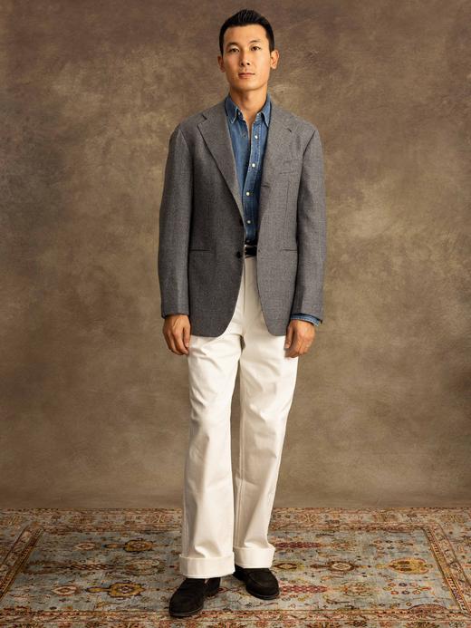 Orazio Luciano 灰色千鸟格单西 商品图0