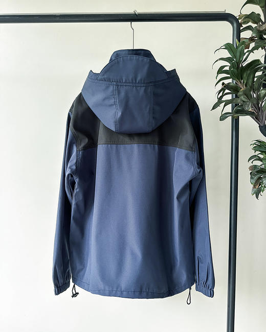 现货 THS-限时 赛琳家 情侣海军蓝拼色连帽外套 AF1021 商品图10