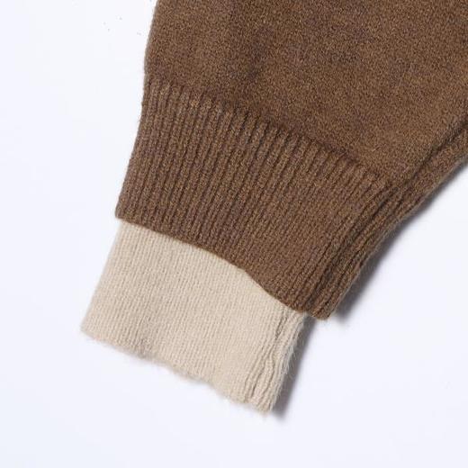 72111SDSA男士秋冬新款痞帅男装极简风撞色拼接假两件毛衣开衫针织衫 商品图4