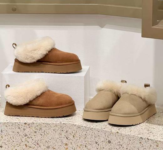 心选丨【今冬爆款】UGG厚底乐福鞋冬季女士舒适一脚蹬休闲懒人鞋【奥莱热卖】顺丰直发！ 商品图3