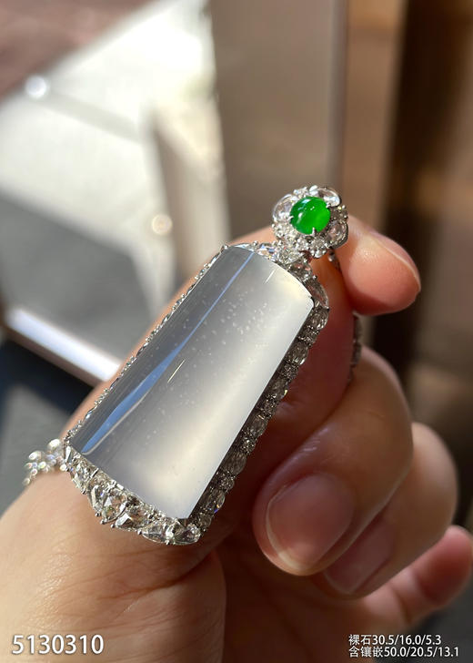 玻璃种木那无事牌吊坠【5130310】具体价格微信咨询 商品图1