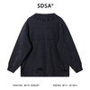 SDSA男士秋冬新款痞帅男装简约时尚磨破拉链V领卫衣外套百搭宽松 商品缩略图4