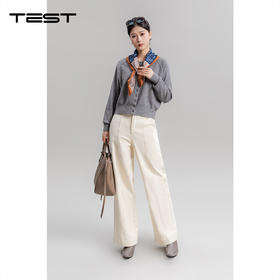 冬上新慵懒高级感宽松版型超遮肉针织开衫毛衣1254046