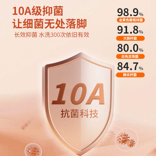 恒源祥 10A抗菌空气棉加绒保暖套装 HYX1101 商品图4