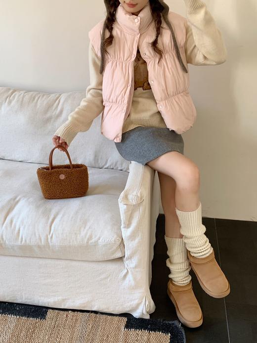 YW立领褶皱宽松小个子短款马甲(LH)(LD)-纪念日百货167298048 商品图3