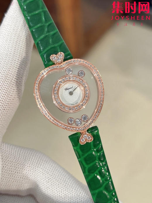 萧邦经典Happy diamonds系列 新款女款爱心心形快乐钻系列 女士腕表 表径26mm 心形钻圈表盘 商品图0