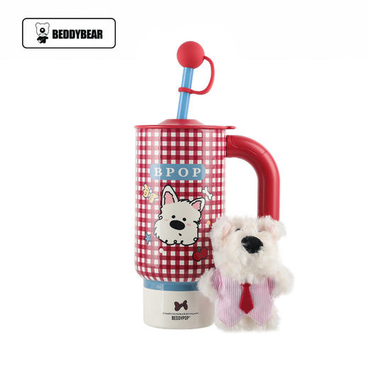 【品牌直发】【杯具熊原创萌宠西高地系列】成人学生运动杯 保温杯 双饮吸管杯 便携咖啡杯 新款 商品图11