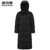 波司登女2025新连帽过膝鹅绒羽绒服B250244174 商品缩略图0