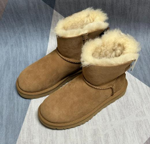 心选丨【甜酷御寒】UGG蝴蝶结短靴雪地靴冬季女士休闲舒适保暖平底鞋【奥莱热卖】顺丰直发！ 商品图2