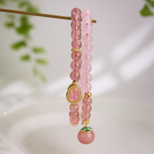 【普陀山】草莓粉晶手串-美好佳缘 商品图3