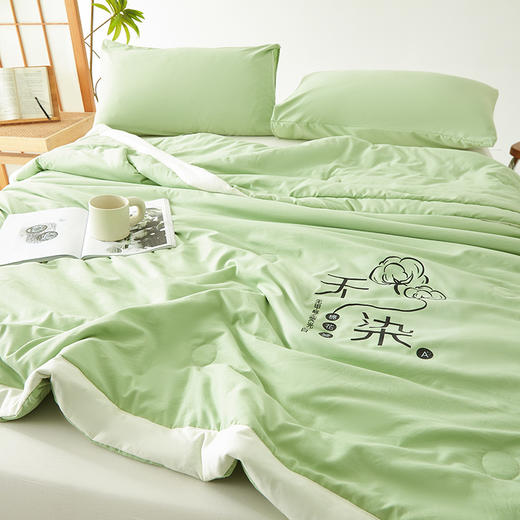 俞兆林 A类无染棉花夏被2米果绿 YZL-24029 商品图4