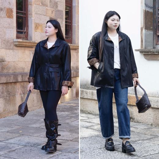 一周内发货！【乌木色羊皮  编织包】手提包，长26，高17，手提带43厘米，原创设计手提编织包！时髦大气的质感乌木色 商品图0