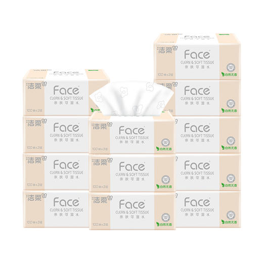 洁柔 新升级粉Face抽纸3层100抽*12包 JR0XS1012B 商品图0