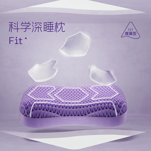 翼眠 深睡格子TPE无压枕 蝶翼型 6972498700158 商品图0