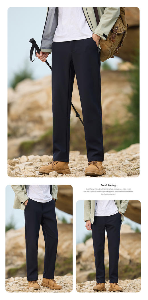 【黑科技沸腾裤】BK245676A情侣户外裤｜利用皮肤呼吸自发热｜颠覆传统保暖｜湿气转化热能，越动越沸腾 商品图4