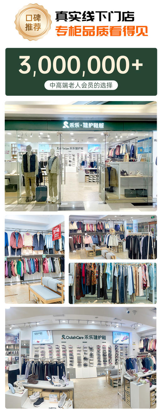 中老年加绒连帽外套 商品图6