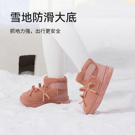 泰兰尼斯童鞋冬季新款户外雪地靴加绒保暖儿童靴子防滑软底女童靴T08X5D6941 商品图4