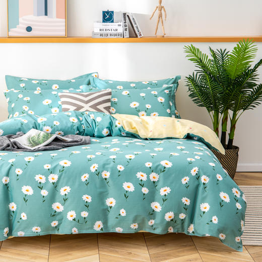 绮露 美家全棉四件套-楚楚花颜 QL-TJ2002-2 商品图0