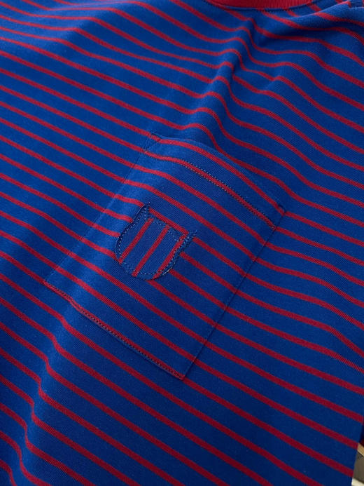 【10月15日 下午16:00 秒杀】秋季 口袋小猫 韩系chic撞色 宽松条纹长袖T恤 商品图9