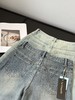 会员福利【高阶感+小个子天菜】拉夏贝尔/La Chapelle美式复古破洞牛仔裤女时尚设计感水洗直筒九分裤 商品缩略图9