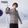 【MQD】男大童冬季经典条纹内搭长袖半高领T恤 商品缩略图0