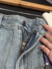 会员福利【美式高阶感】拉夏贝尔/La Chapelle百搭时尚破洞前卫设计精致小众感牛仔裤小个子微喇裤 商品缩略图7