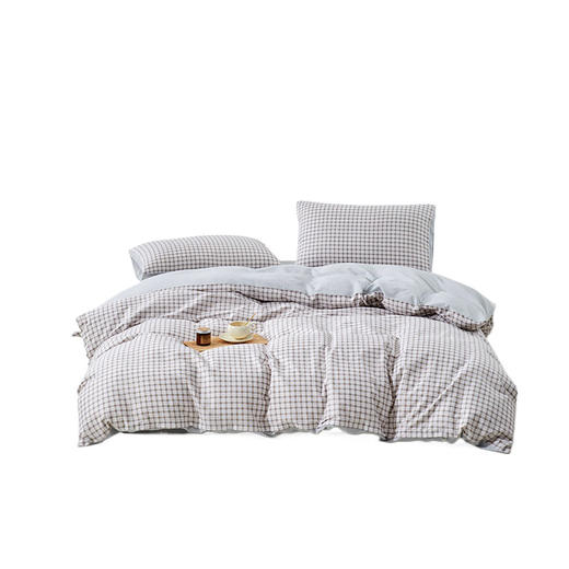 無印良品 咖品纯棉四件套-布兰格200x230cm MJ-T2022-103-3 商品图0
