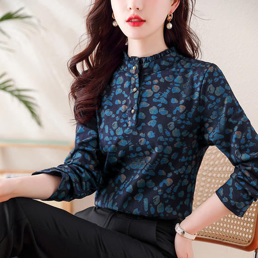 KQL 458H3356时尚减龄休闲气质小衫上衣 商品图4