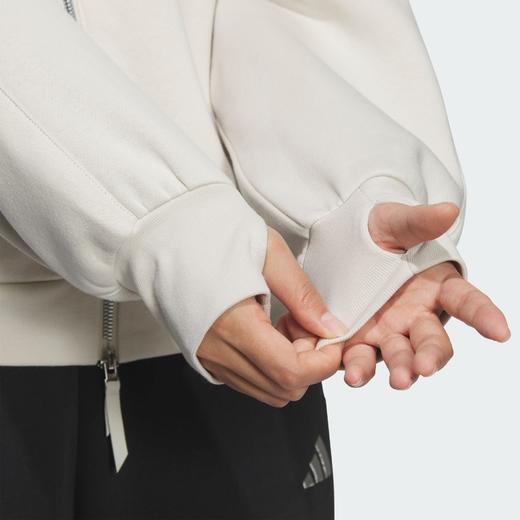 Adidas阿迪达斯MUST HAVES LOGO FLEECE JACKET 加厚运动休闲夹克外套KC0047 商品图5