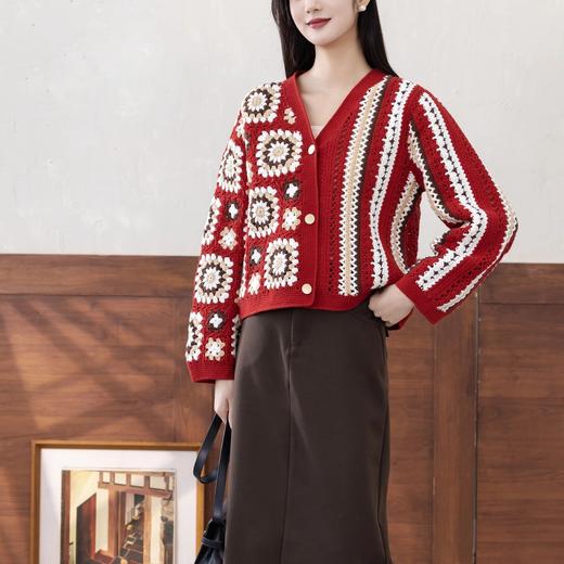 苏苏姐家起点拼花外套手工diy钩针编织4股牛奶棉毛线团材料包 商品图1