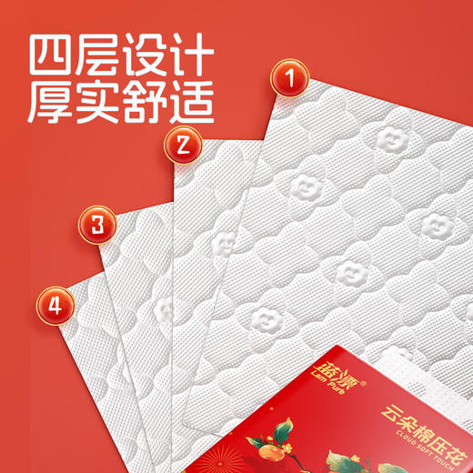 蓝漂 白色气垫挂式抽纸4层1000张*3提 LP0SSC03T 商品图4