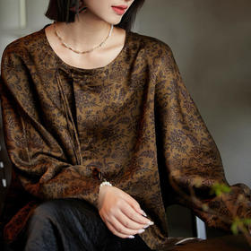 暮金纱新中式提花外套，这个秋日的静奢感，是这件低调的美衣给的【3-5天发货，周末顺延】【G】